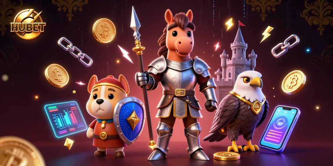 Experience HUBET's thrilling gaming adventure with knights, coins, and digital elements in 2026.