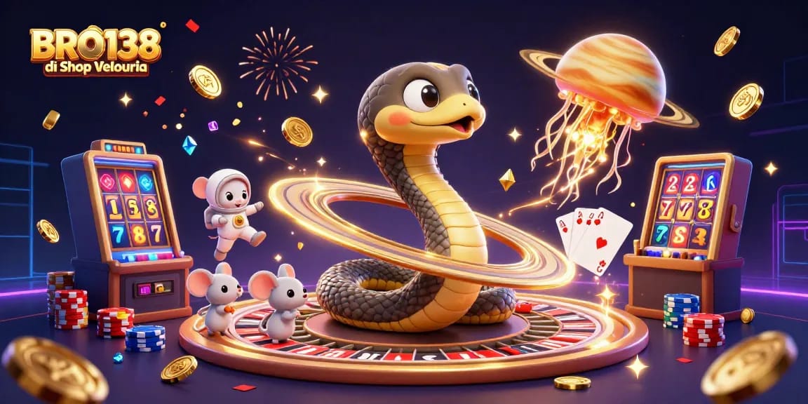 BRO138 di Shop Velouria enhances your gaming experience with vibrant slot reels and thrilling bets