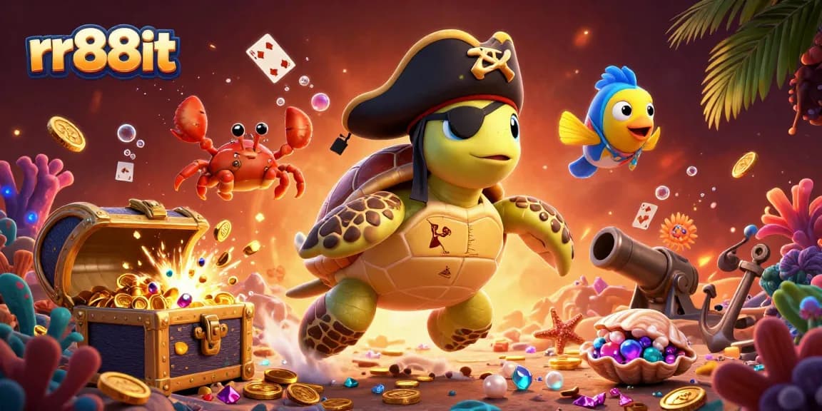 Experience the thrill of rr88it with an engaging underwater scene featuring gaming elements and 3D characters.