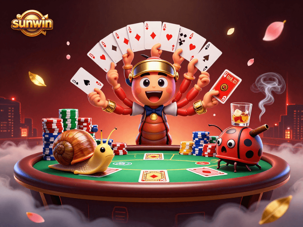 Win big at sunwin casino with a dynamic scene of colorful poker action.