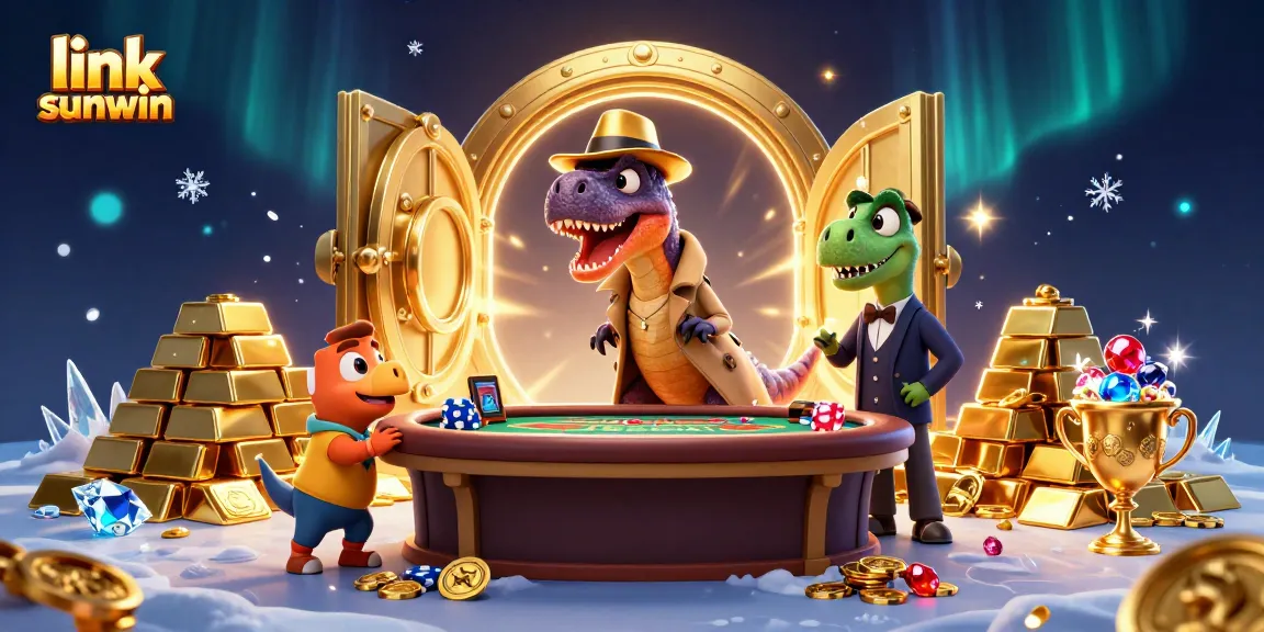 Engaging gameplay action at link sunwin with a velociraptor at a blackjack table, captivating jackpot elements.