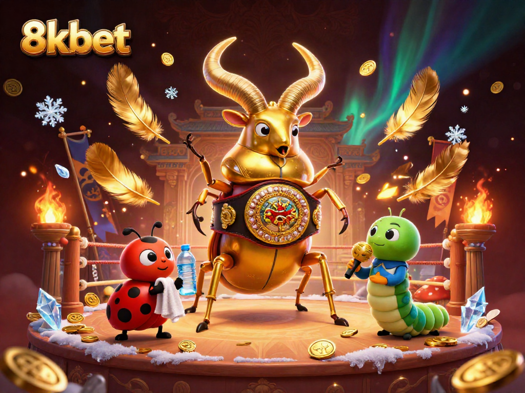 Bet big and win with 8kbet featuring an intense duel in a colorful casino scene.