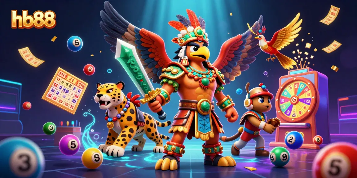 Engage in thrilling gambling action with hb88 featuring Aztec warriors and vibrant game elements.
