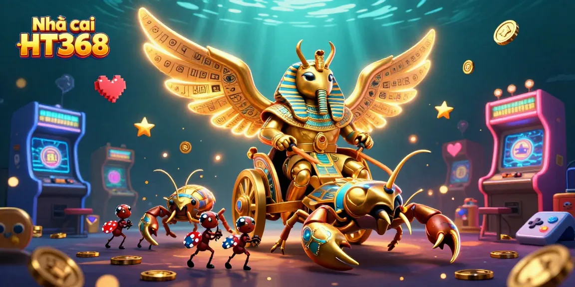 Engage with thrilling games at Nhà cái HT368, featuring vibrant slot machines and energetic gameplay elements.