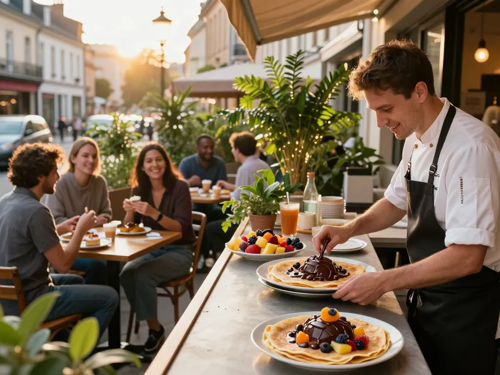Delicious crepes prepared at ROKOK88, showcasing fresh ingredients and rich chocolate, embodying the culinary delight of https://dcrepes.org.