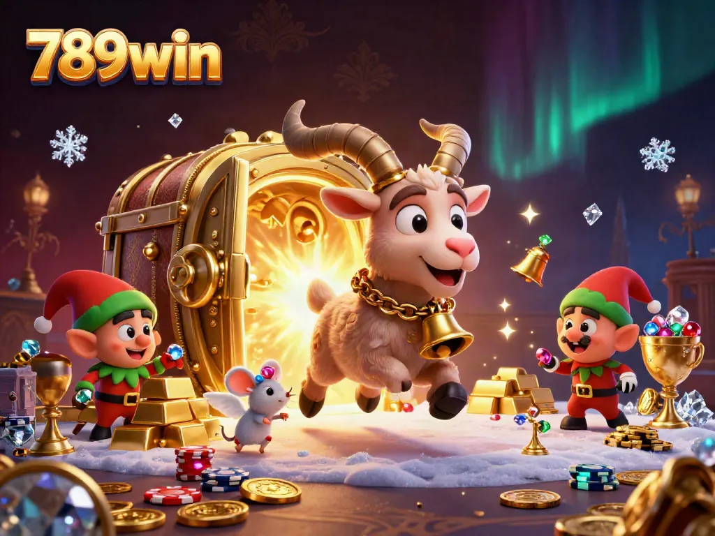 Spin and win big at 789win with festive 3D characters in a dynamic casino scene!
