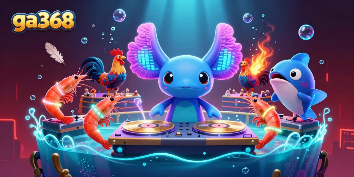 Experience the thrill of ga368 with vibrant characters in a dynamic cockfighting arena