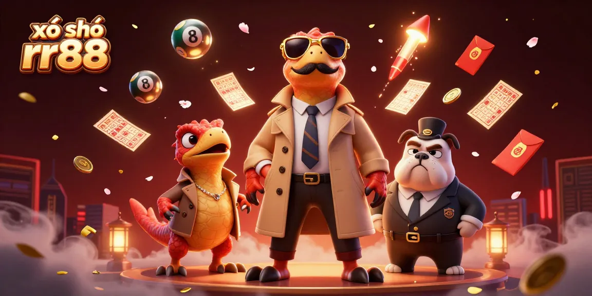 Experience the excitement of xổ số rr88 through dynamic visuals of raptors and vibrant lottery elements.