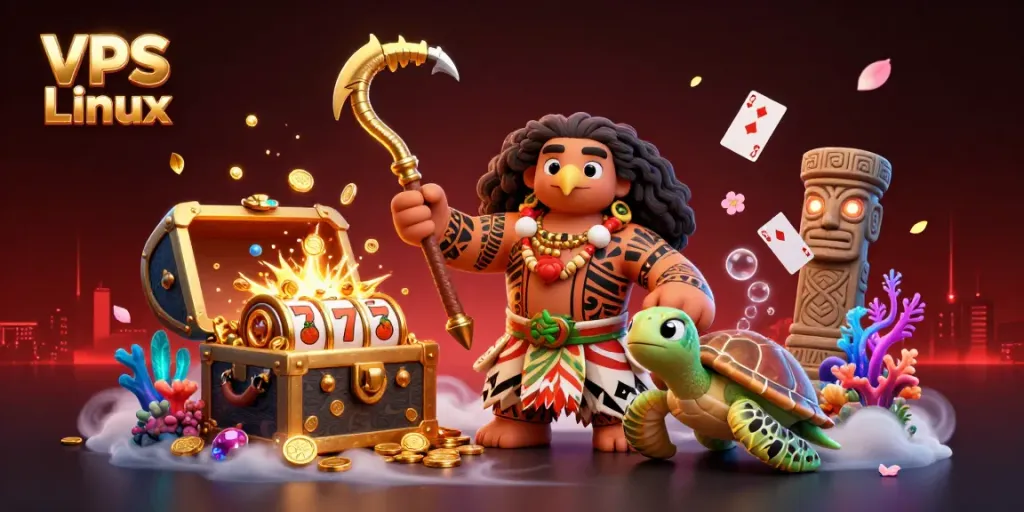 Experience winning strategies with VPS Linux in a vibrant casino-themed underwater adventure.