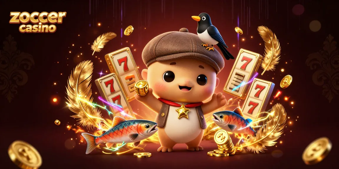 Play exciting games at Zoccer Casino with vibrant 3D characters in a dynamic gambling scene.