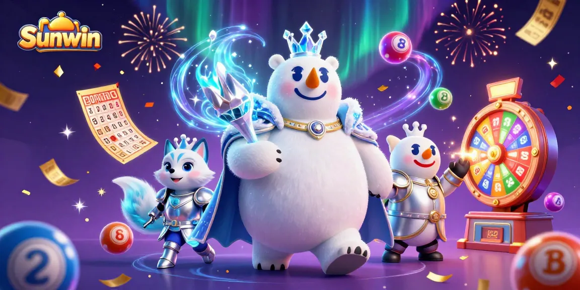 Engage with Sunwin's vibrant lottery games amidst magical energy and playful elements
