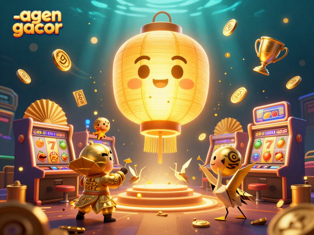 Engage in thrilling gameplay at agen gacor with vibrant 3D characters and dynamic slot elements.