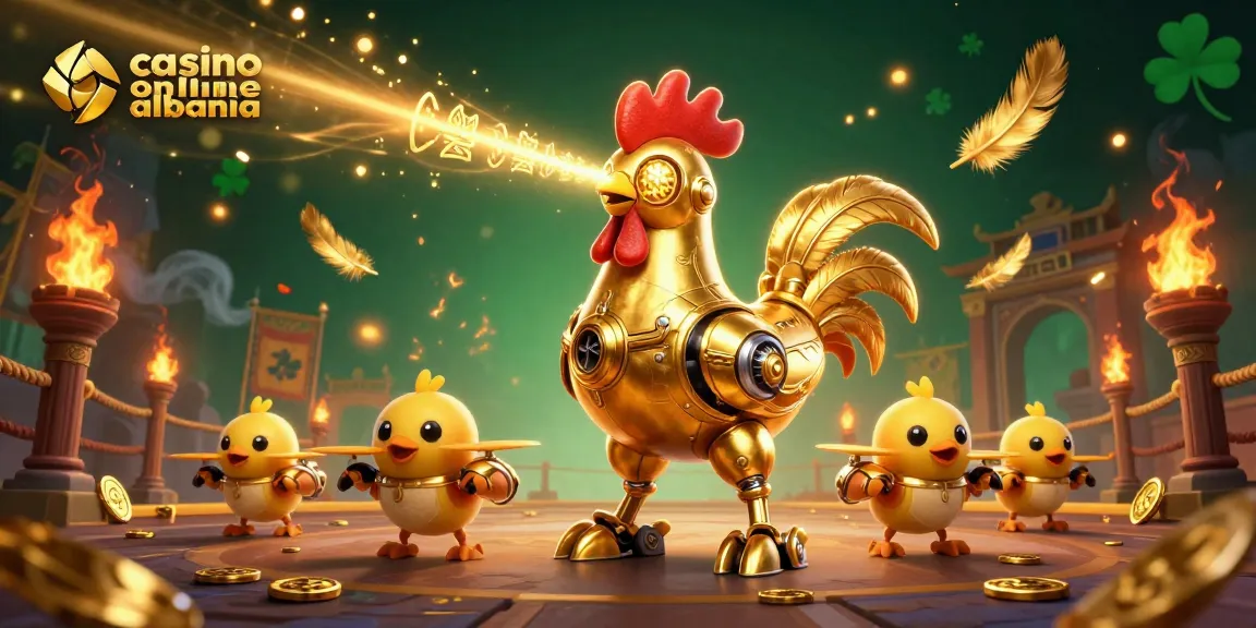 Engage with vibrant 3D illustration showcasing casino online albania themes with striking characters and dynamic elements.