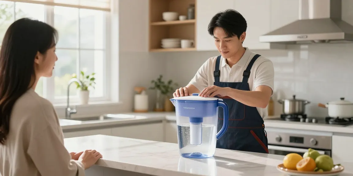 Waterdrop PT-04C-A Alkaline Water Filter Pitcher in a community service setting showcasing trusted local providers.