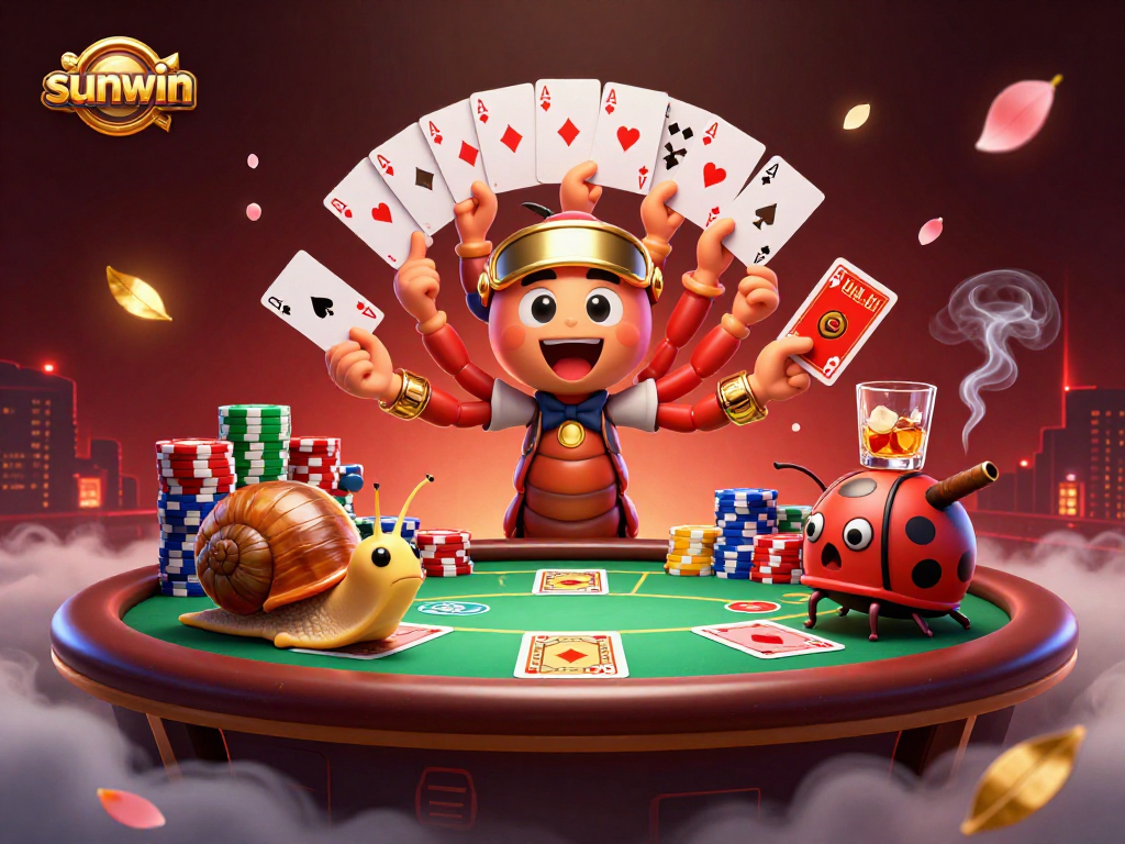 Win big at sunwin casino with a dynamic scene of colorful poker action.