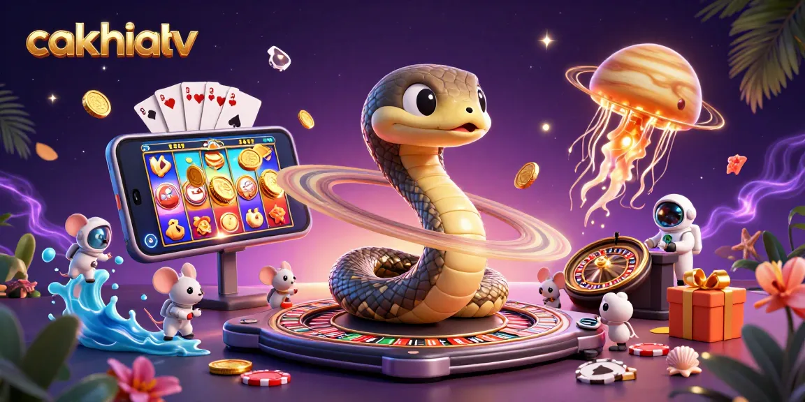 Experience thrilling bets at cakhiatv while tiny astronaut mice engage in exciting roulette action.