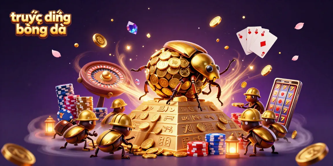 Experience online betting with tructiepbongda through vibrant 3D casino representation.