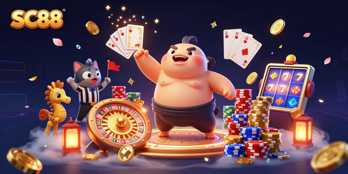 Experience vibrant fun at SC88 as the blowfish wrestler competes in a colorful underwater casino.