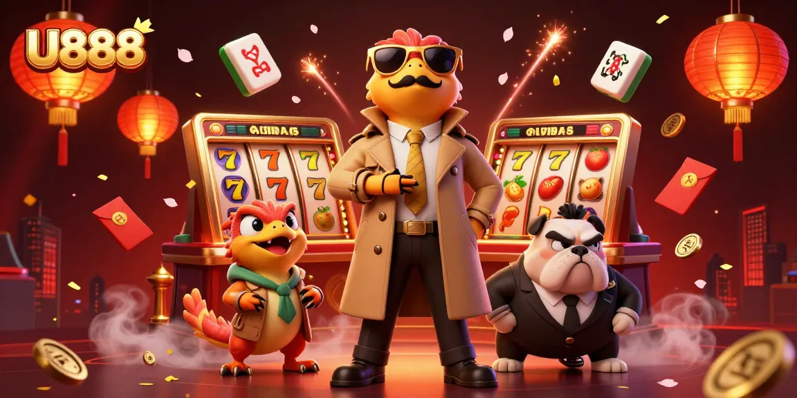 U888 raptors in a trench coat hilariously attempting VIP access at a casino lounge.