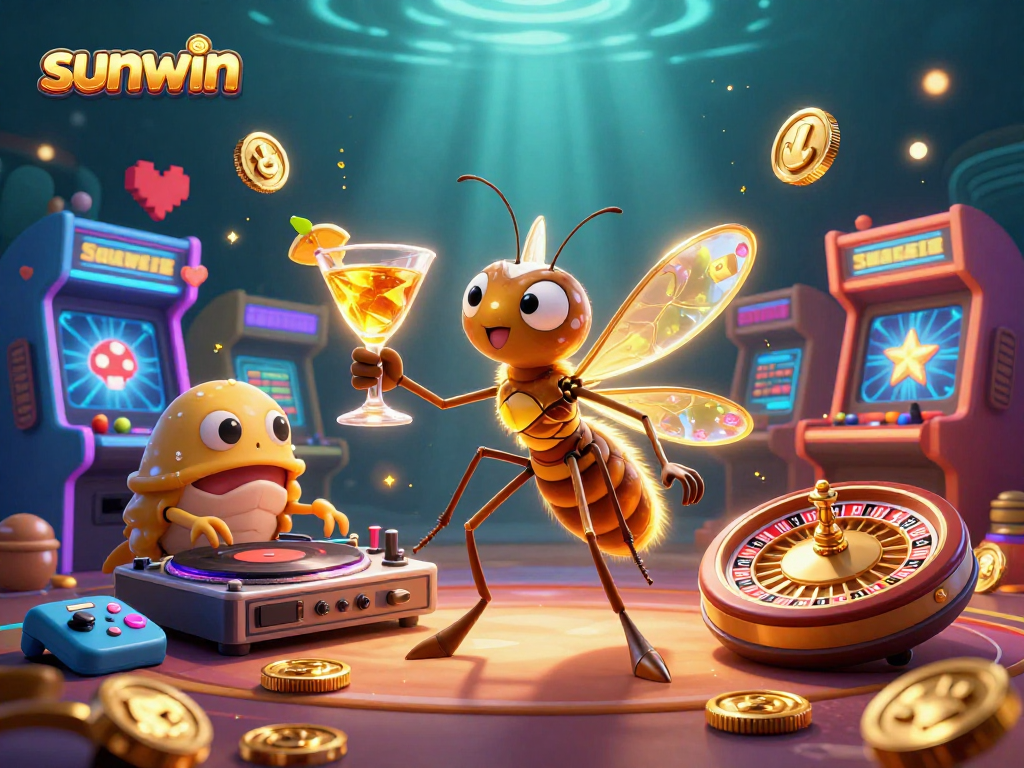 Immerse in sunwin's casino world with vibrant 3D characters and electrifying gaming elements.