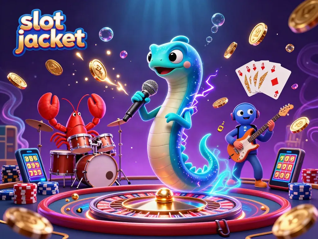 Experience the thrill of slot jackpot wins in a vibrant underwater casino scene with dynamic characters and elements.