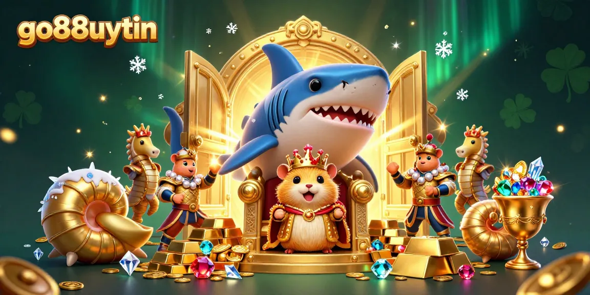Experience the excitement of go88uytin with dynamic treasure-filled elements in a vibrant 3D casino scene.