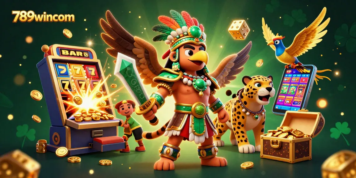 Experience thrilling action with 789wincom, featuring dynamic Aztec warriors and a jackpot explosion